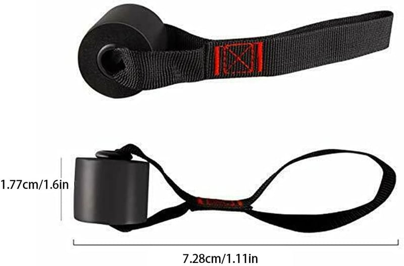Tongdejing 2x Ajtóhorgony Fitness Sávokhoz, Ellenállásos Sávok és Terápiasávok Piros