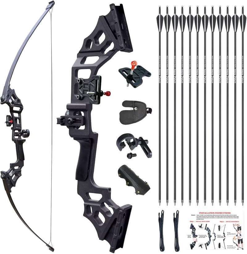 Tongtu Outdoor 30 lbs Recurve Íj Vadászat Kezdőknek Nyílkészlettel