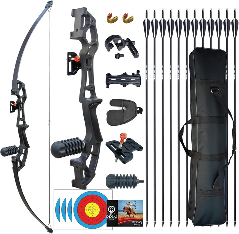 Tongtu Kuafu Set Takedown Recurve íj szett nyílakkal - fekete - 40 lbs