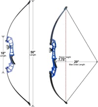 Tongtu Recurve Íj 30-40 lb Nyílakkal Kezdőknek és Felnőtteknek 2