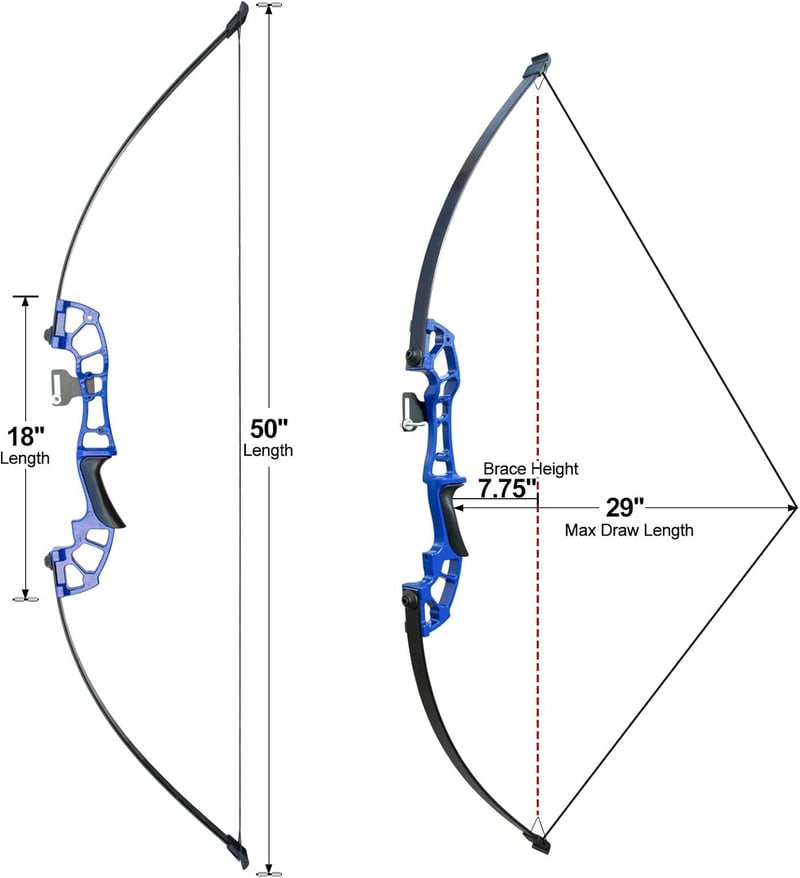 Tongtu Recurve Íj 30-40 lb Nyílakkal Kezdőknek és Felnőtteknek