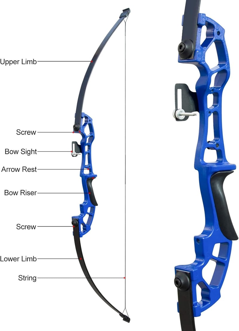 Tongtu Recurve Íj 30-40 lb Nyílakkal Kezdőknek és Felnőtteknek
