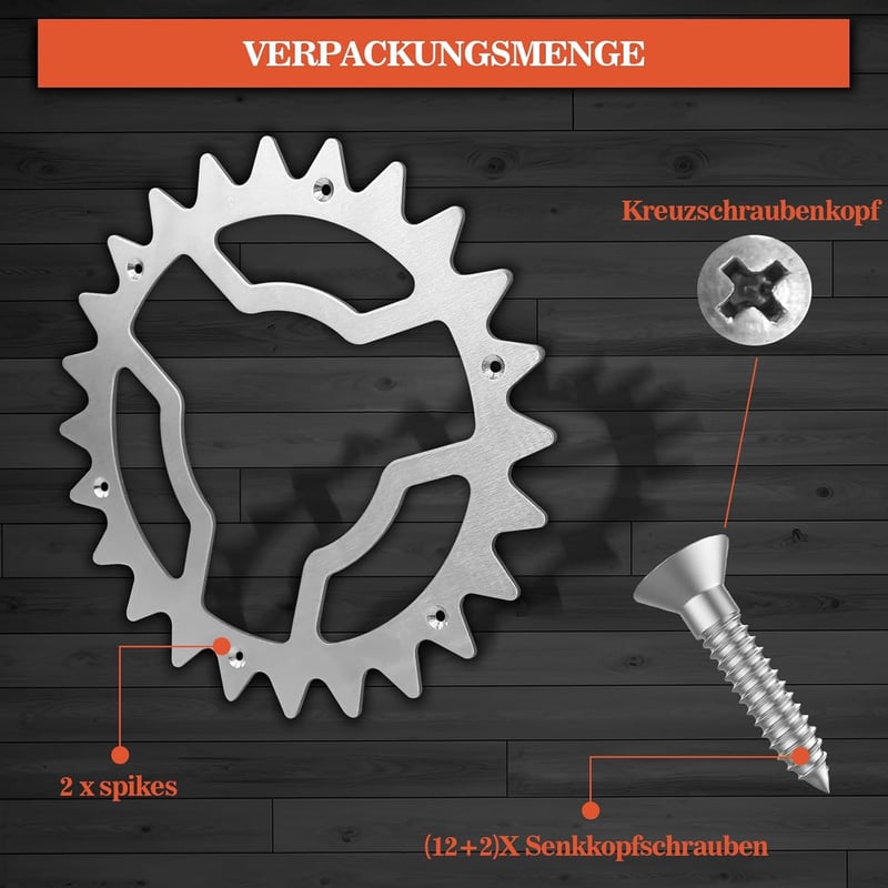 tonhui Worx Landroid S/M fűnyíró szöges tapadócsap szett, 2mm vastagság
