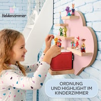 Raft în formă de nor Tonie Regal Wolke pentru figurine Tonies și dispozitive Toniebox 1 și 2, cu geantă de transport Toni, roz, pentru până la 20 de figurine 3