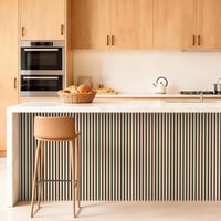 TONOR set 2 panouri acustice 3D decorative din stejar, 120 x 60 cm, 1,44 m², panouri fonoabsorbante pentru perete, dormitor, sufragerie, birou 6