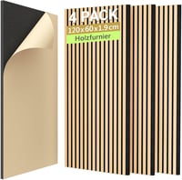 TONOR Akusztikus Falpanel Fa Dekor 2,88m² Öntapadós 3D Falburkolat Tölgy 1