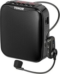 TONOR K11 Hordozható Hangosító Bluetooth Hangszóróval - Vezetékes Mikrofonnal, Újratölthető, Edzőknek, Idegenvezetőknek, Oktatóknak

AI: TON 1