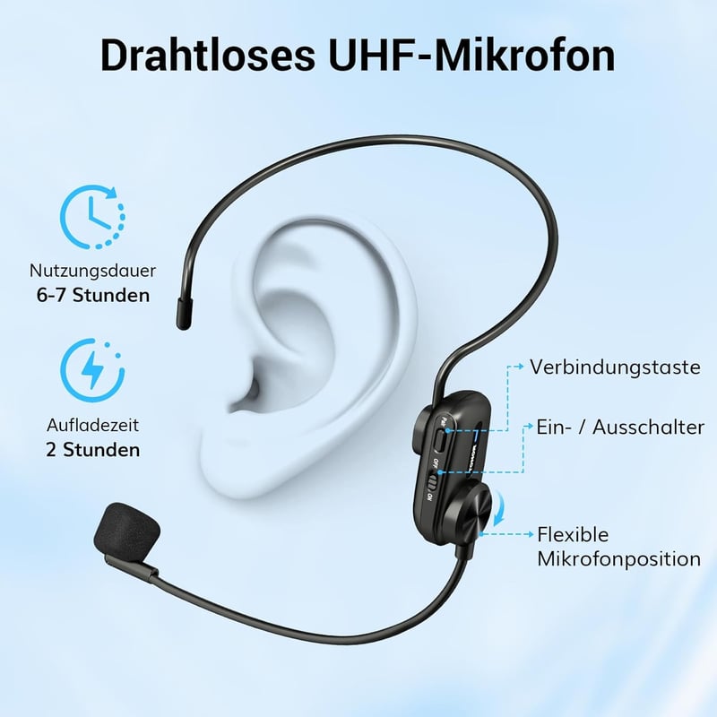 TONOR K11 Hordozható Hangosító Bluetooth Hangszóróval - Vezetékes Mikrofonnal, Újratölthető, Edzőknek, Idegenvezetőknek, Oktatóknak

AI: TON