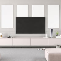 Panouri acustice autoadezive TONOR, panouri fonoabsorbante de interior, alb, 8 bucăți, 44,1 x 21,7 inchi, pentru sufragerie, birou, studio 7