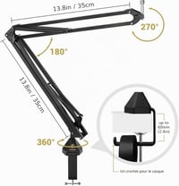 TONOR TC-2030 USB kondenzátor mikrofon – 192 kHz/24 bit – sokkálló karral 5