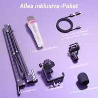 TONOR TD310+ Dinamikus USB/Type-C Mikrofon RGB Világítással - PC, PS4, PS5 Kompatibilis Gamer Mikrofon Karral Podcasthoz, Streameléshez, Fel 8