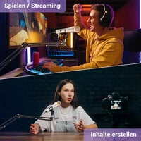 TONOR TD310+ Dinamikus USB/Type-C Mikrofon RGB Világítással - PC, PS4, PS5 Kompatibilis Gamer Mikrofon Karral Podcasthoz, Streameléshez, Fel 9
