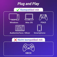 TONOR TD520 Dinamikus USB/XLR Mikrofon Asztali Állvánnyal - PC Gaming és Podcast Felvételhez, YouTube Streameléshez, Némító Gombbal, 3.5mm C 4