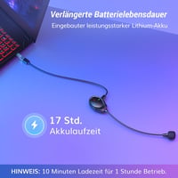 TONOR TGP1 Vezeték Nélküli Mikrofon Fejhallgatókhoz - Zajszűrős, Mágneses, USB Tölthető - PS4/PS5/PC Kompatibilis Gamer Boom Mikrofon 4