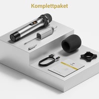 Set microfon wireless UHF portabil din metal TONOR TW620 cu receptor reîncărcabil, rază de acțiune 60 m, ieșire jack 1/4 pentru amplificator karaoke 9