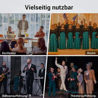 TONOR UHF Vezeték nélküli Mikrofon Szett 4 Testpakk Adóval, Fejpánt és Nyakpánt Mikrofonnal - 4 pocket transmitters 8