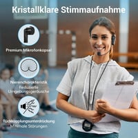 TONOR UHF vezeték nélküli fejhallgató-mikrofon rendszer, 20 csatorna, 20 m hatótáv 8