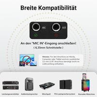 TONOR Vezeték nélküli mikrofon szett 4 db kézi mikrofonnal 60m reichweite karaoke énekléshez 4