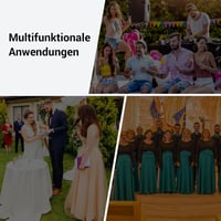 TONOR Vezeték nélküli mikrofon szett 4 db kézi mikrofonnal 60m reichweite karaoke énekléshez 5