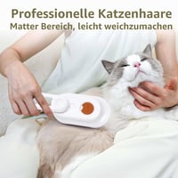 Perie cu aburi 5 în 1 TONOS pentru pisici și câini, perie reîncărcabilă cu aburi pentru animale de companie cu rezervor de apă, masaj și îndepărtarea părului, albă 3