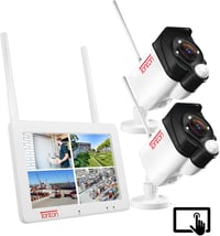 Tonton 4 csatornás megfigyelő rendszer 7" érintőképernyővel, 2x3MP kamera, éjszakai látás, mozgásérzékelés 1