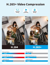 Tonton 4 csatornás megfigyelő rendszer 7" érintőképernyővel, 2x3MP kamera, éjszakai látás, mozgásérzékelés 9