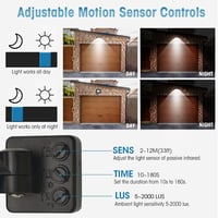 toobettp 100W LED Reflektor Mozgásérzékelővel, 10000 Lumen Meleg Fehér IP66 Vízálló Kültéri 4