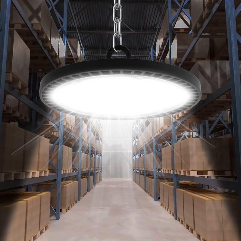 toobettp 200W LED UFO Ipari Lámpa 10000 lm IP65 Hidegfehér Csarnokvilágítás