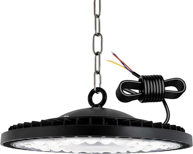 toobettp 300W UFO Ipari Lámpa 10000 Lumen IP65 Vízálló Hideg Fehér Csarnokvilágítás