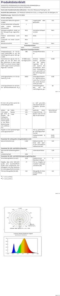 toobettp 300W UFO Ipari Lámpa 10000 Lumen IP65 Vízálló Hideg Fehér Csarnokvilágítás 8