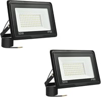 toobettp 50W LED Kültéri Reflektor 6000K 5000 Lumen IP66 Vízálló Kerti Lámpa 2db 1