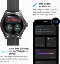 TOOBUR Alexa Smartwatch 44mm Fitness Óra Szívritmus Monitor IP68 Vízálló Android iOS 7