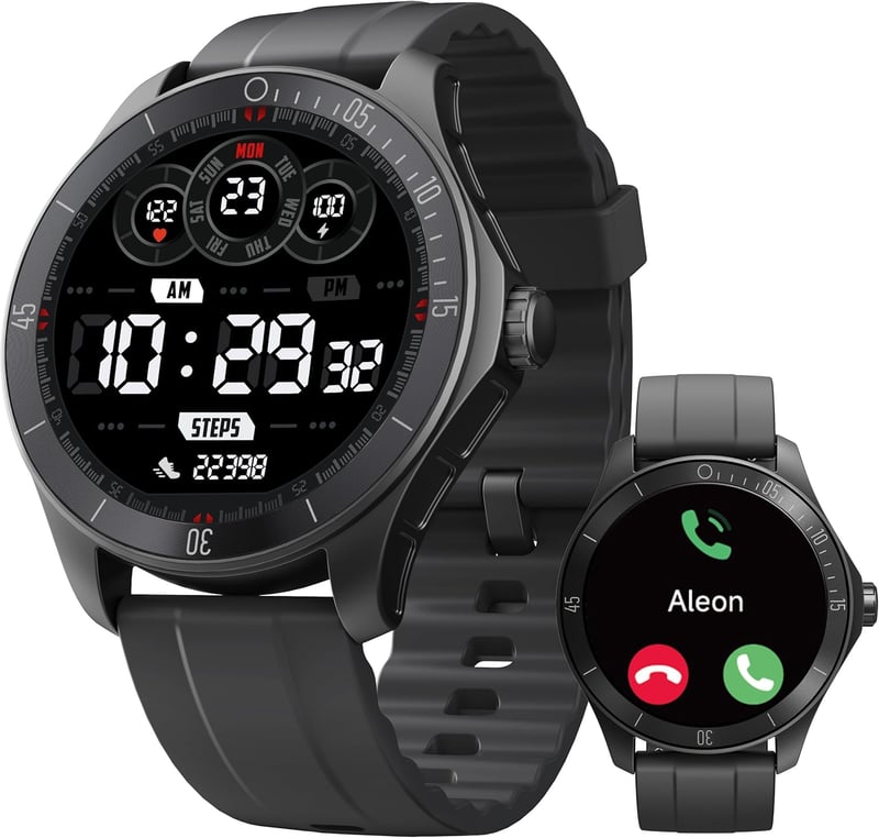 TOOBUR Alexa Smartwatch 44mm Fitness Óra Szívritmus Monitor IP68 Vízálló Android iOS