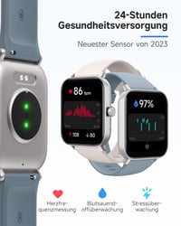 TOOBUR Smartwatch Nőknek 1.8" Fitness Tracker 100 Sport Pulzusmérő IP68 Vízálló - blue 3