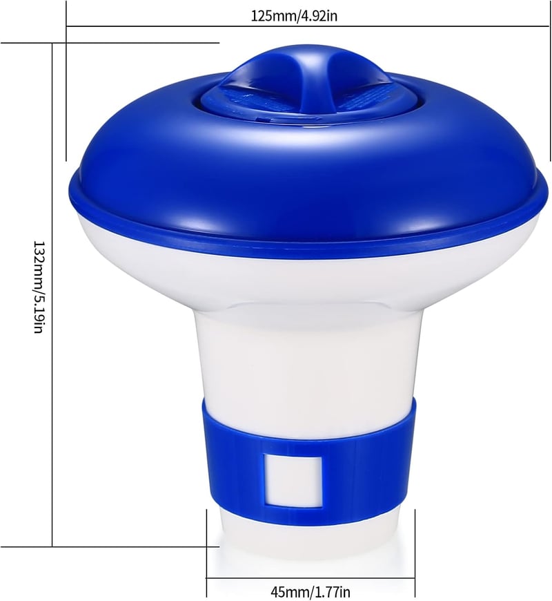 TOOINKCV 2db 5 Inch Úszó Klóradagoló Klórtabletta Diszpenzerre