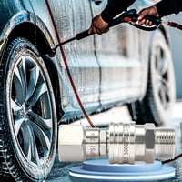 Tool Daily M22 14mm Nyomásmosó Adapter Készlet Rozsdamentes Gyorscsatlakozó 5000PSI 7