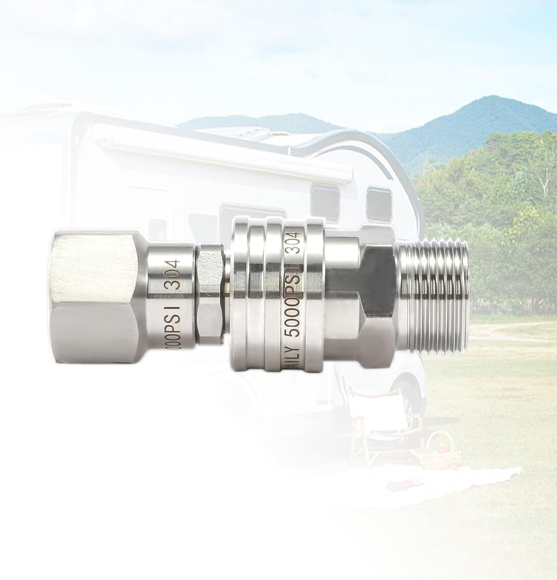 Tool Daily M22 14mm Nyomásmosó Adapter Készlet Rozsdamentes Gyorscsatlakozó 5000PSI