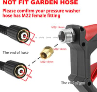 Pistol de spălare cu presiune scurtă Tool Daily cu lance de spumă, conector rapid 1/4", 5 duze, 1 L 3