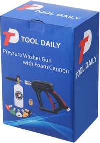 Pistol de spălare cu presiune scurtă Tool Daily cu lance de spumă, conector rapid 1/4", 5 duze, 1 L 8