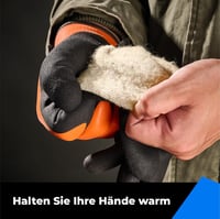 toolant Vízálló munkavédelmi kesztyű érintőképernyőhöz Téli melegítő kesztyű Narancs M méret 3