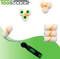 ToolSpace 10 darabos festőhenger szett 7cm - poliakril festékhez, bárány gyapjú 8