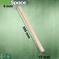 ToolSpace 10 db Fa Festékkeverő Pálca 300 mm - Bükk Keverőpálca Festékhez, Kézműves Munkákhoz, Modellezéshez - Környezetbarát, Biztonságos 2