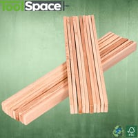 ToolSpace 10 db Fa Festékkeverő Pálca 300 mm - Bükk Keverőpálca Festékhez, Kézműves Munkákhoz, Modellezéshez - Környezetbarát, Biztonságos 9