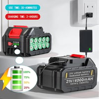 TOOLTESOO akkumulátoros fűszegélynyíró 2×21V 4,0Ah akkuval, 3 vágófejjel - 130 cm 6
