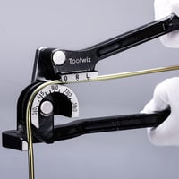 Toolwiz Csőhajlító Fogó 3-in-1 Fékvezeték Hajlító Szerszám 6-8-10 mm Alumínium Réz Cső Kézi Hajlítófogó Piros - Black 3