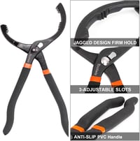 Toolwiz Olajszűrő Kulcs és Fogó Szett (2 db) Univerzális Olajcsere Szerszám 64-116 mm Szűrőkhöz Autó Motor Karbantartás 6