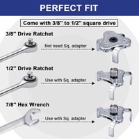 Toolwiz Olajszűrő Kulcs és Fogó Szett (2 db) Univerzális Olajcsere Szerszám 64-116 mm Szűrőkhöz Autó Motor Karbantartás 5