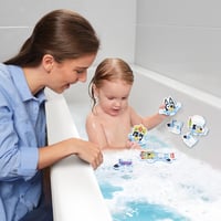 Toomies Bluey penové puzzle do kúpeľa – Skladačka na kombinovanie so sieťkou na odkladanie a prísavkami – 8 ks – od 18 mesiacov 4