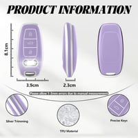 TOOMUME TPU Autókulcs Tok Audi A3 A4 A5 A6 A7 A8 Q5 Q7 Q8 RS6 RS7 S3 S6 S7 SQ7 SQ8 E-Tron Kulcsvédő - Purple silver 2