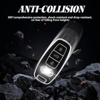 TOOMUME TPU Autókulcs Tok Audi A3 A4 A5 A6 A7 A8 Q5 Q7 Q8 RS6 RS7 S3 S6 S7 SQ7 SQ8 E-Tron Kulcsvédő - Purple silver 5